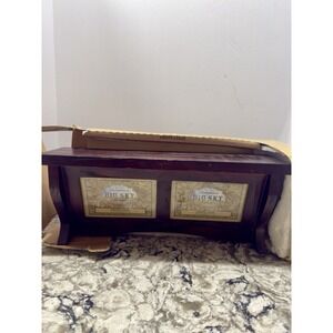 Vintage Big Sky Wood Photo Ledge Shelf Double 4x6 Picture Frame  Rustic Cabin